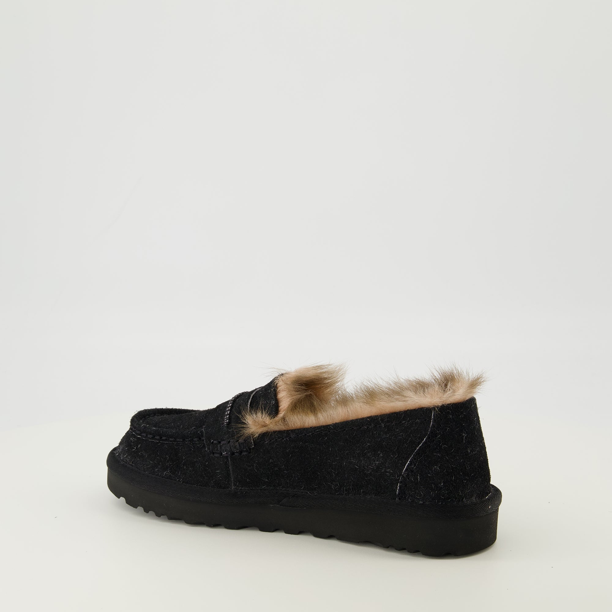 Image of Moccasins Ellis Black by Ugg for Women - Season Spring-Summer 2026 - Back Right Three-Quarter View