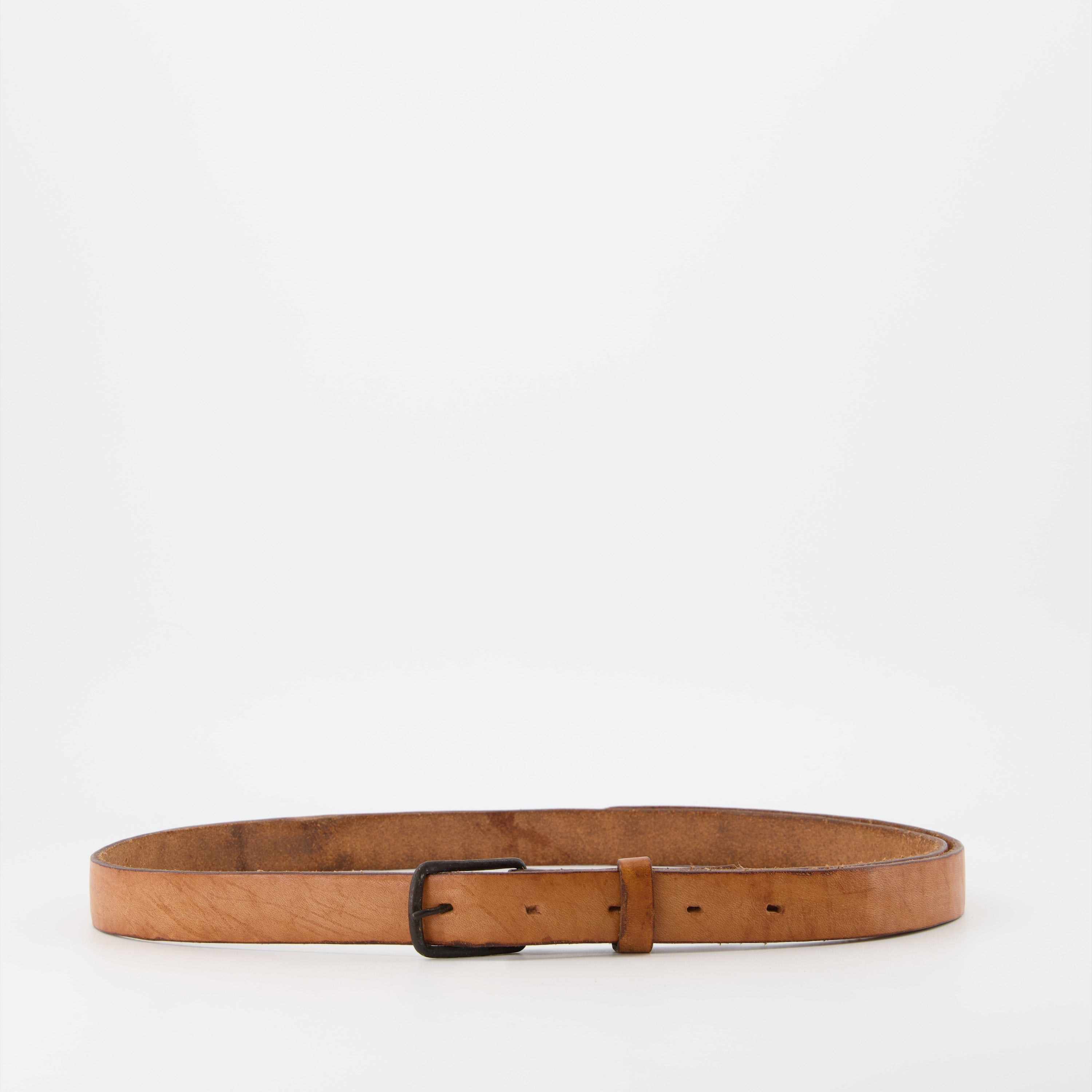 Raquel Allegra, brown leather belt, women's accessories, luxury belt, elegant belt