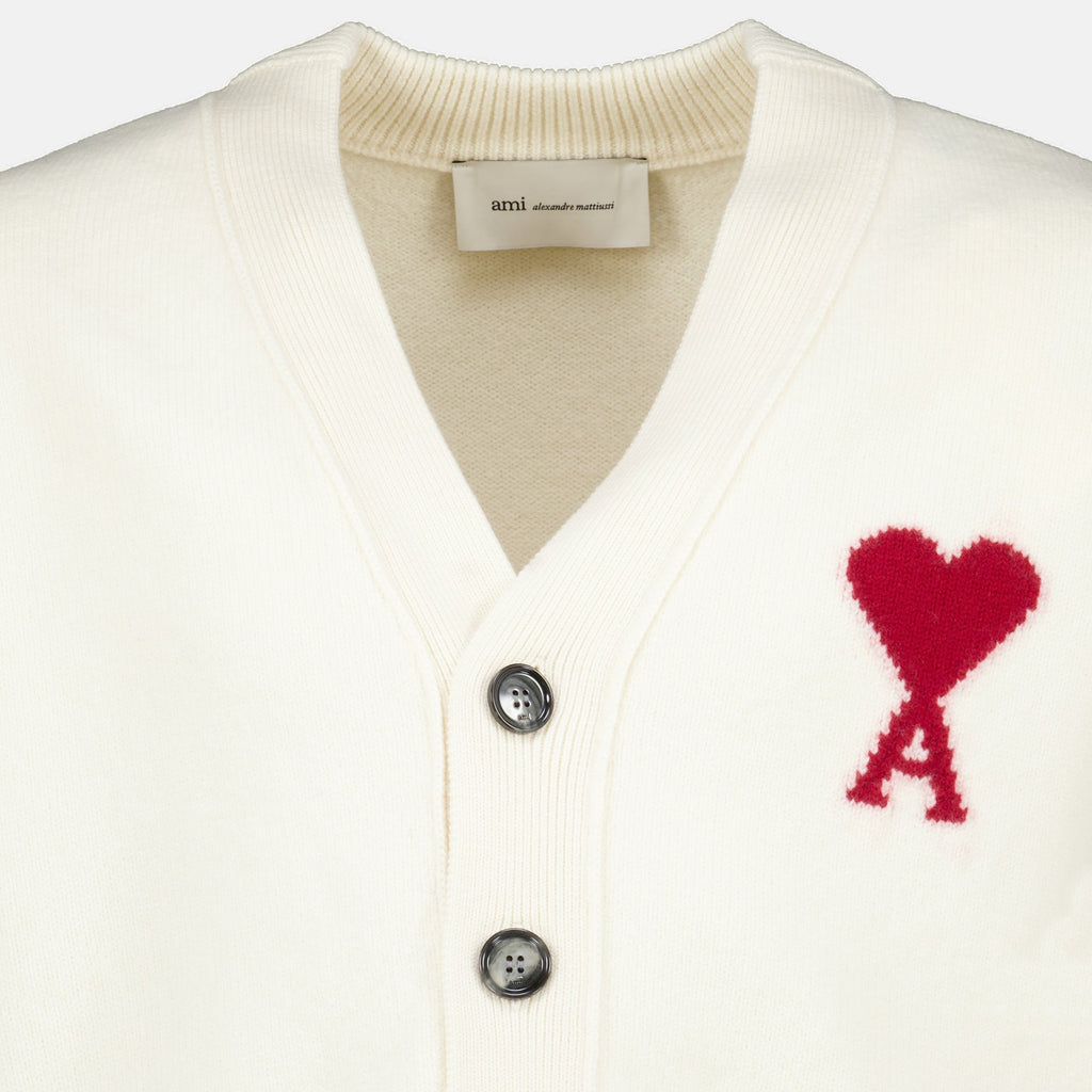 de Coeur cardigan i hvit ull