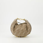 Fendigraphy mini bag, Fendi accessories, chic handbags, designer bags, brown denim bag