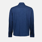 Moncler denim shirt, blue shirt, men's denim fashion, logo shirt, Spring-Summer collection