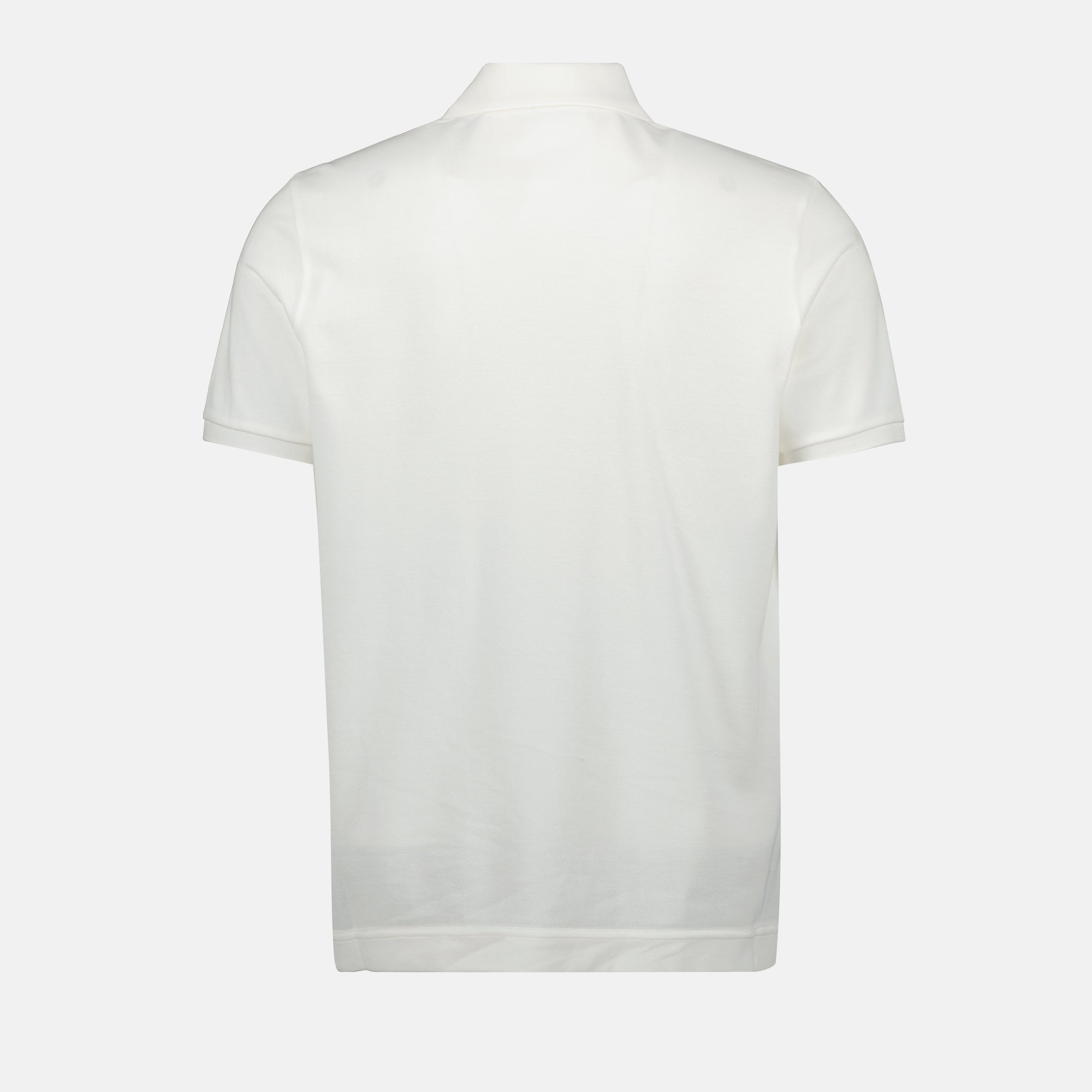 Moncler polo, pique cotton shirt, white logo polo, classic polo shirt, Autumn-Winter 2025 collection