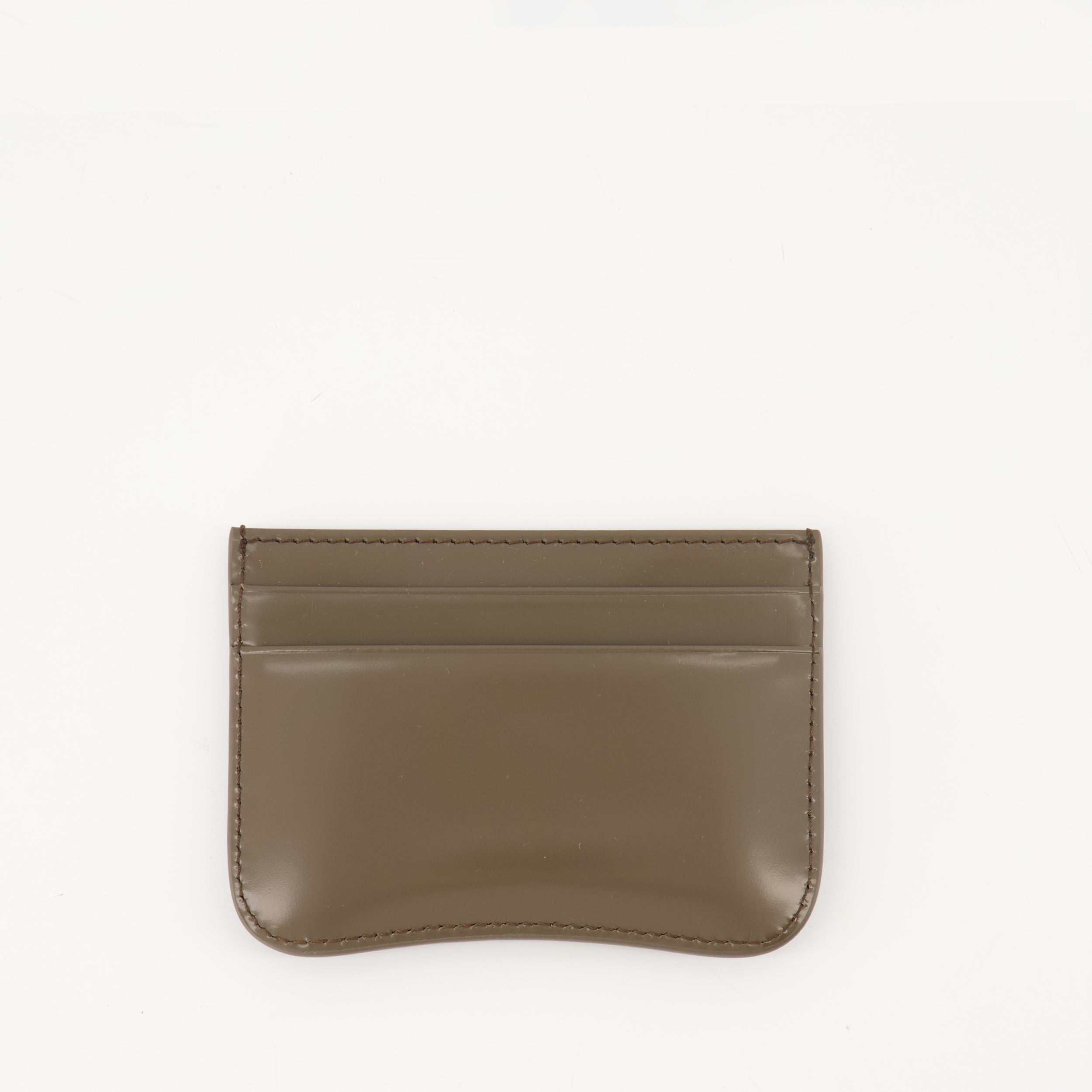 card holder, Ami Paris, brown leather accessory, premium quality, unisex design