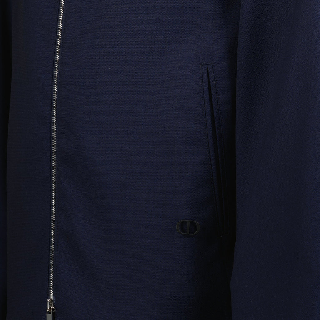 Image of Navy Zipped Jacket by Dior for Men - Season Spring-Summer 2026 - Detail View 1