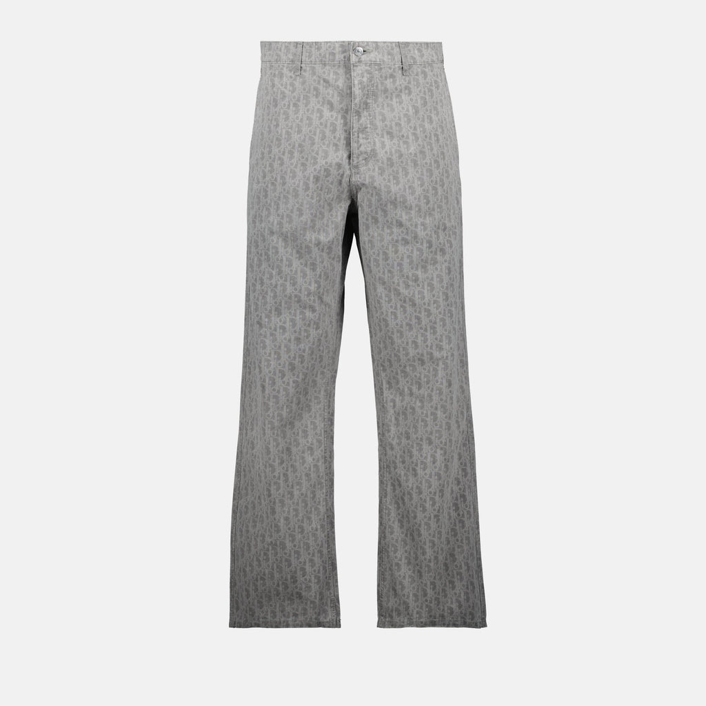 Image of Grey Carpenter Jeans by Dior for Men - Season Spring-Summer 2025 - Front View