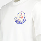 Camiseta Blanca con Logo de Moncler