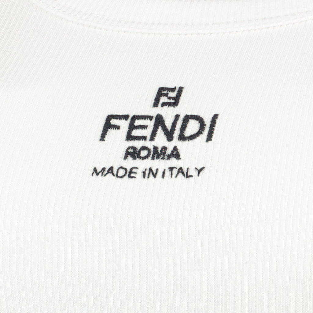 Image of Débardeur Fendi Roma Blanc by Fendi for Women - Season Spring-Summer 2026 - Detail View 1