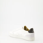 luxury sneakers, white-black leather sneakers, NL10 sneakers, New Lab collection, high-end footwear