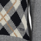 Image of Plaid Wool Cardigan by Prada for Women - Season Autumn-Winter 2025 - Product detail view 2