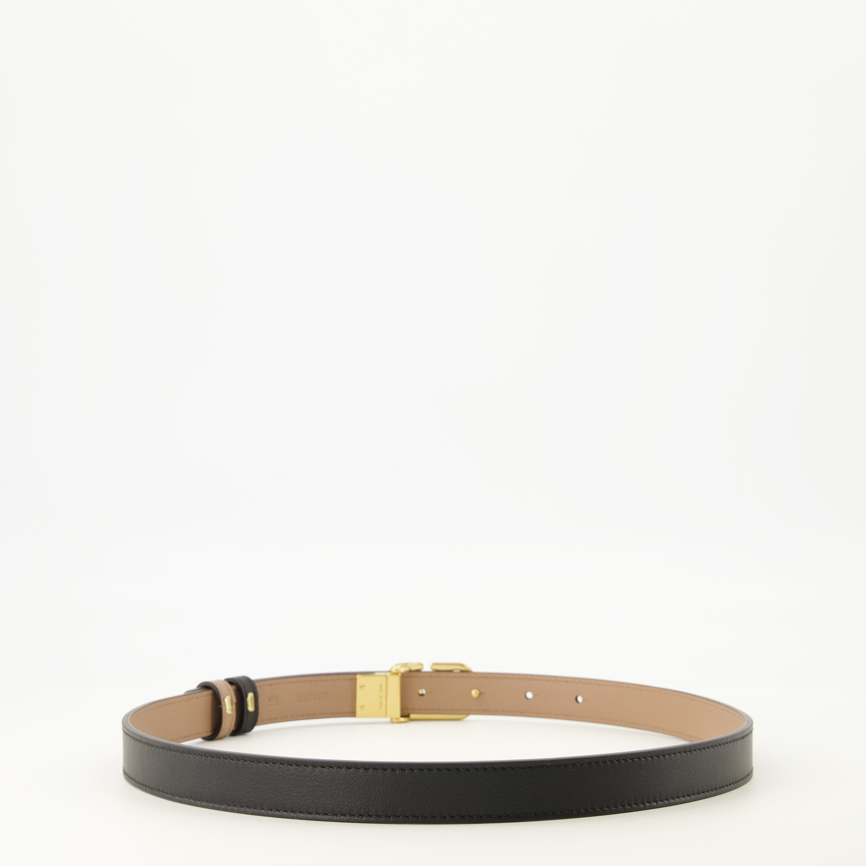 Cintura Reversibile Vlogo Beije e Nera 20 mm