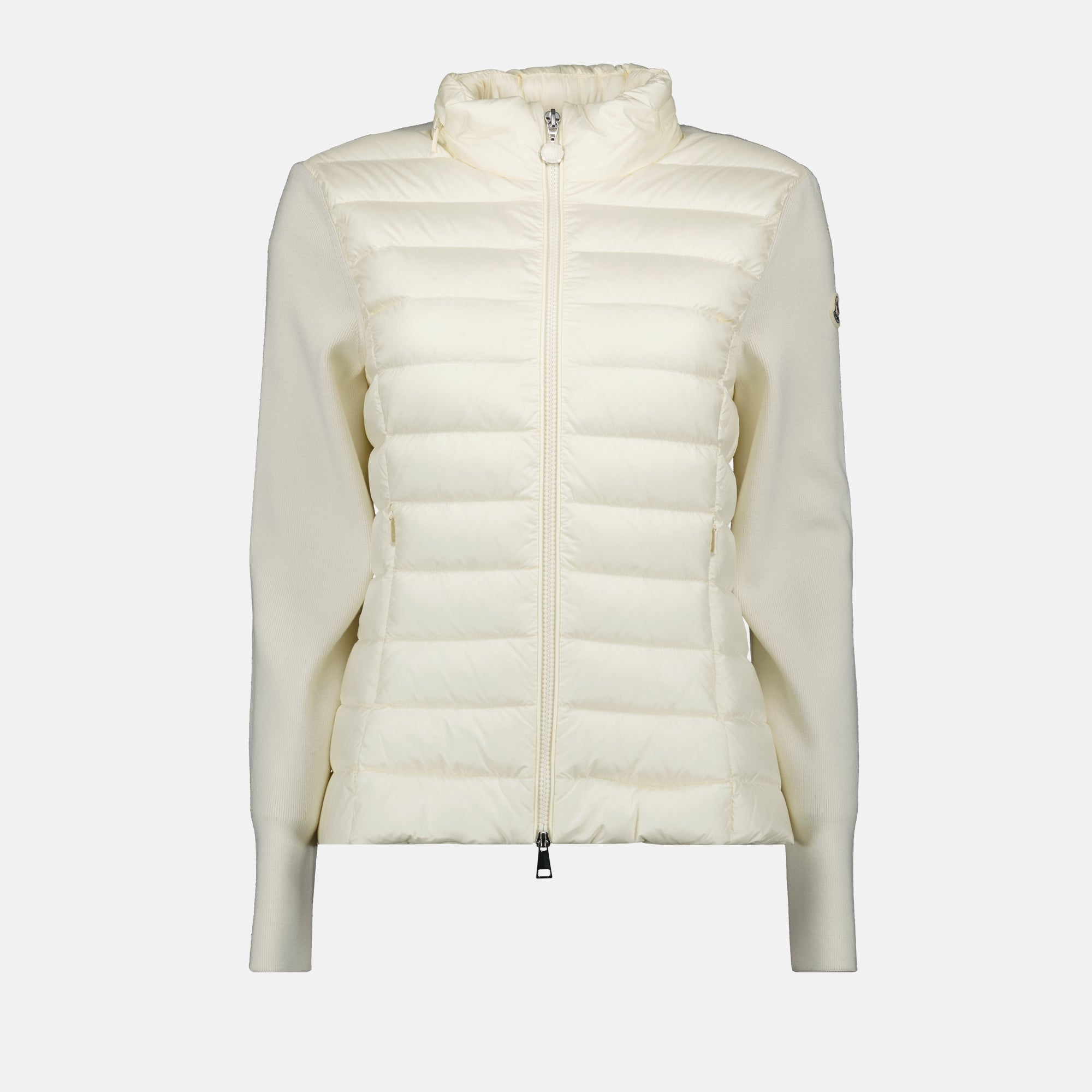 베이지 이중 소재 자켓