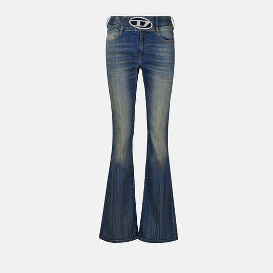 Distressed denim jeans, Diesel D-Propol-S, luxury denim, Autumn-Winter 2024 fashion, high-quality denim