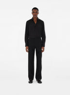 Burberry black shirt, luxury men's shirt, classic black shirt, high-end men's fashion, designer men's clothing