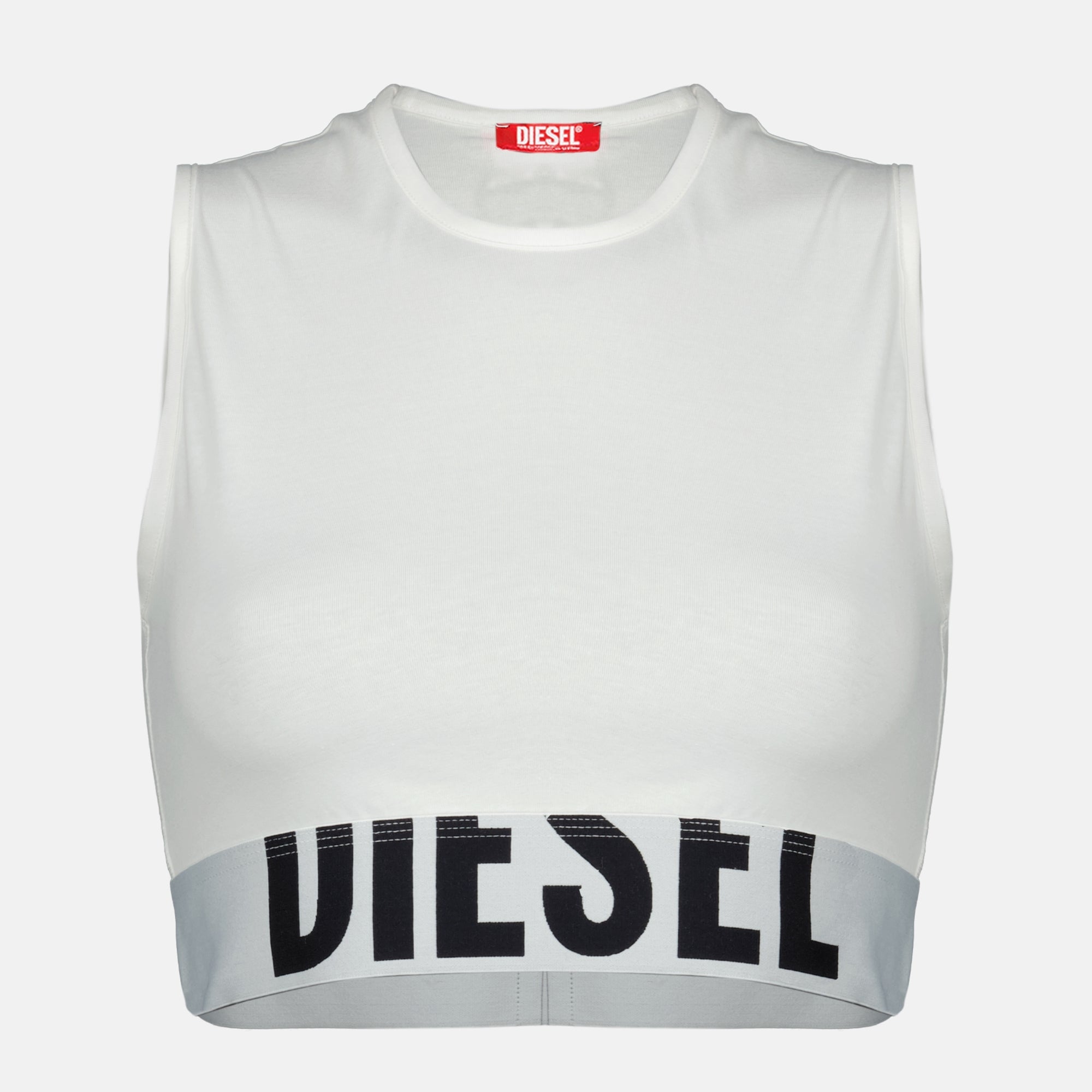 여성을 위한 디젤의 ADA-D-POP 크롭탑 이미지 - 2026년 봄-여름 시즌 - 전면 보기