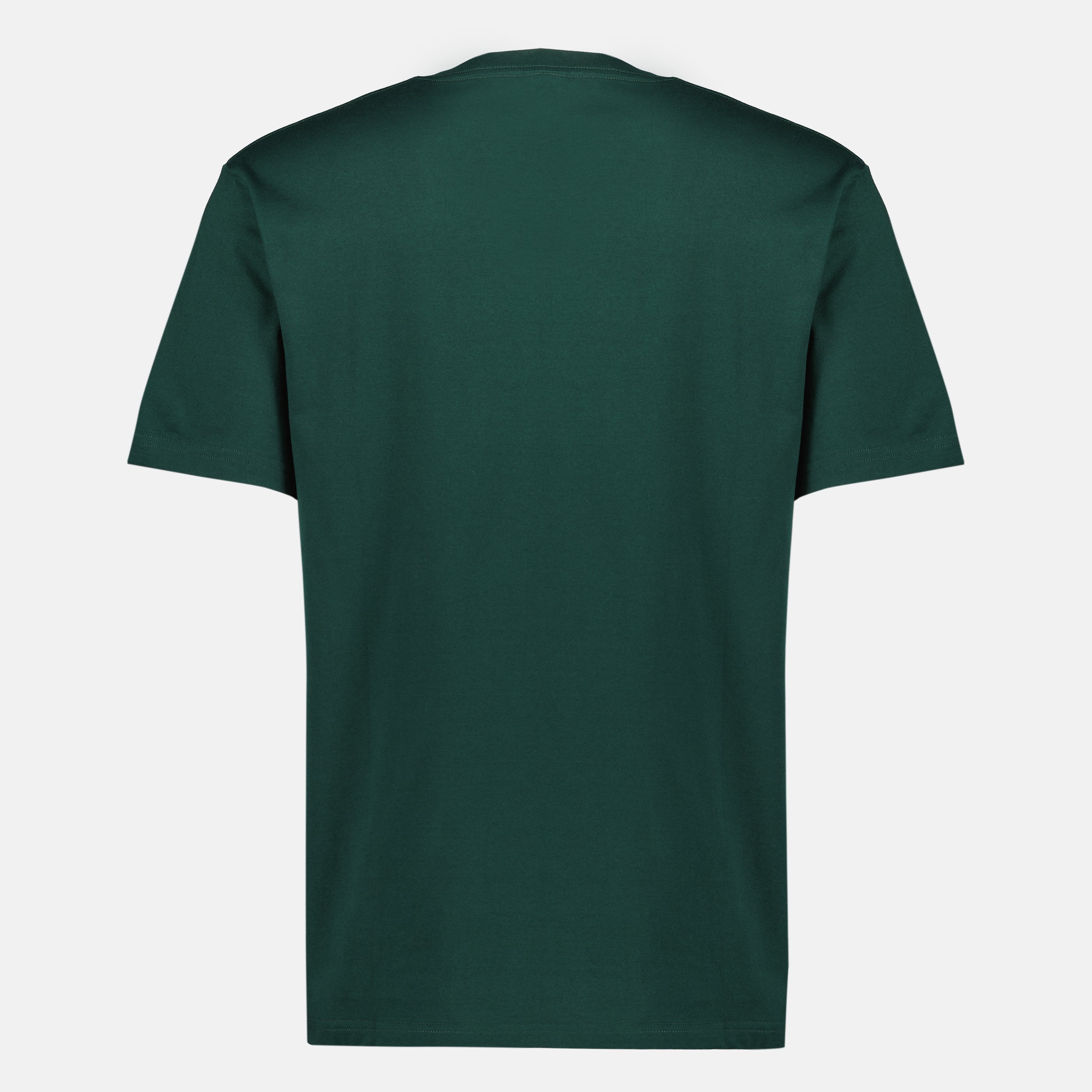 T-shirt brodé en coton vert