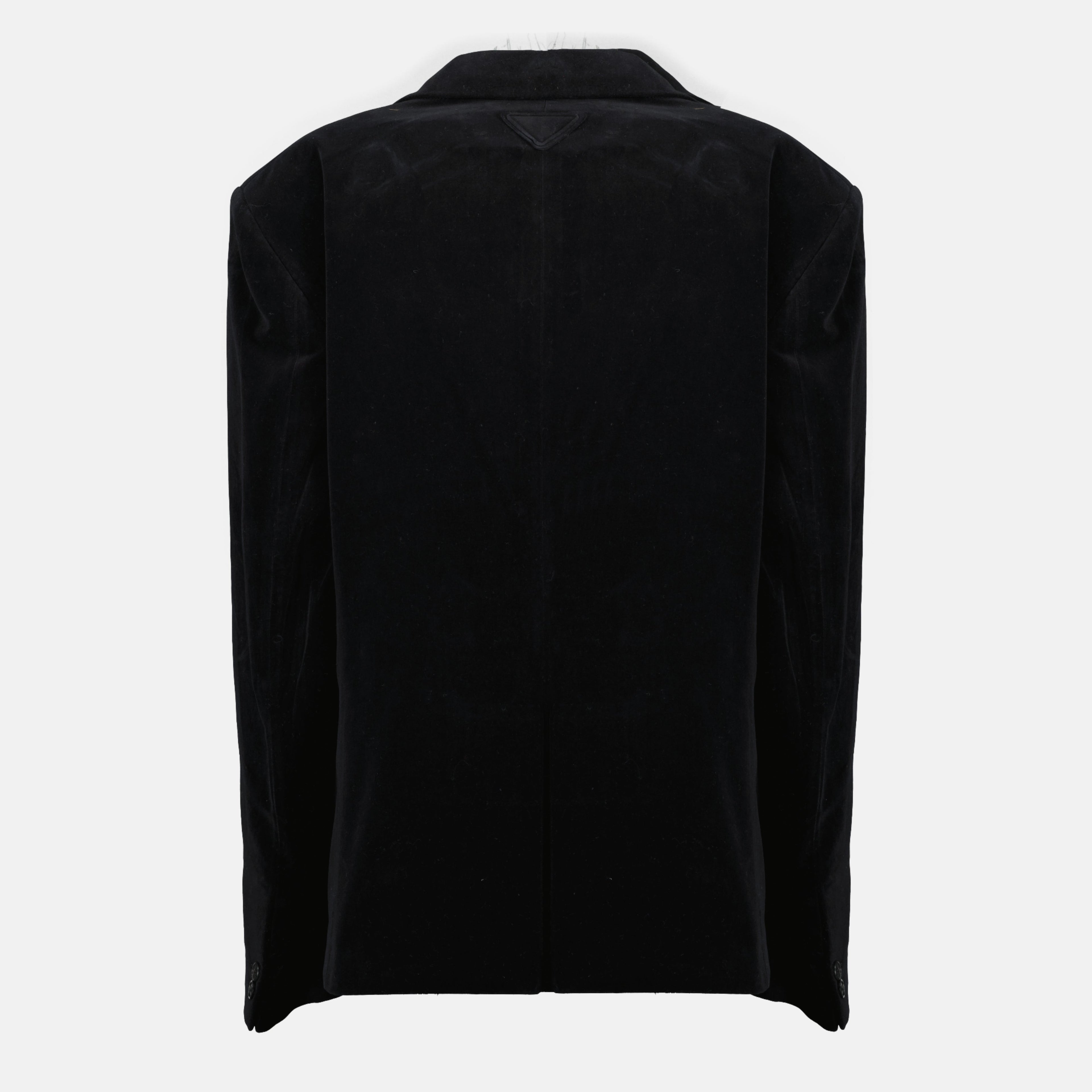 Prada Black Velvet Blazer