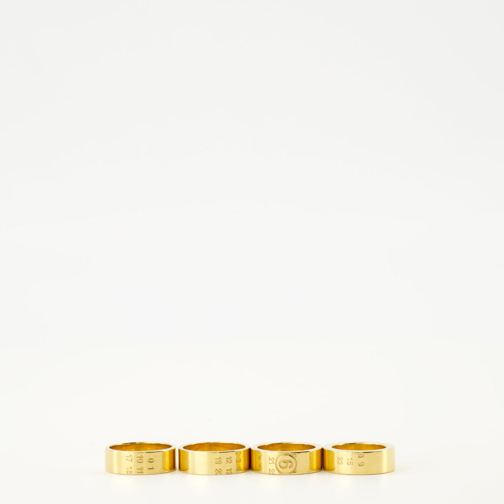 stacked ring, gold ring, MM6 jewelry, brass ring, autumn-winter collection