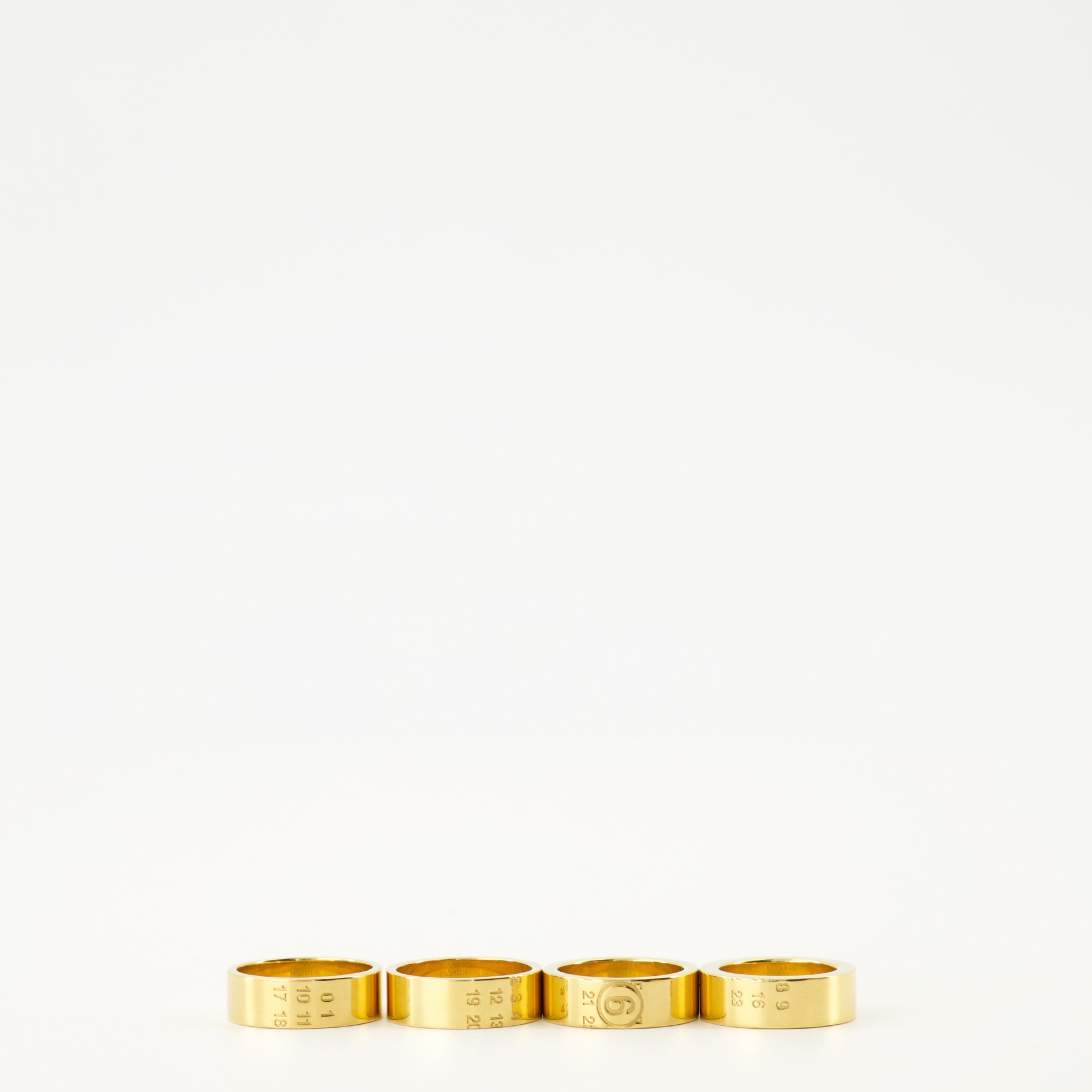 stacked ring, gold ring, MM6 jewelry, brass ring, autumn-winter collection