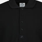 Bild von Polo Manches Longues Noir von Courrèges für Herren - Saison Frühling-Sommer 2026 - Detailansicht 1