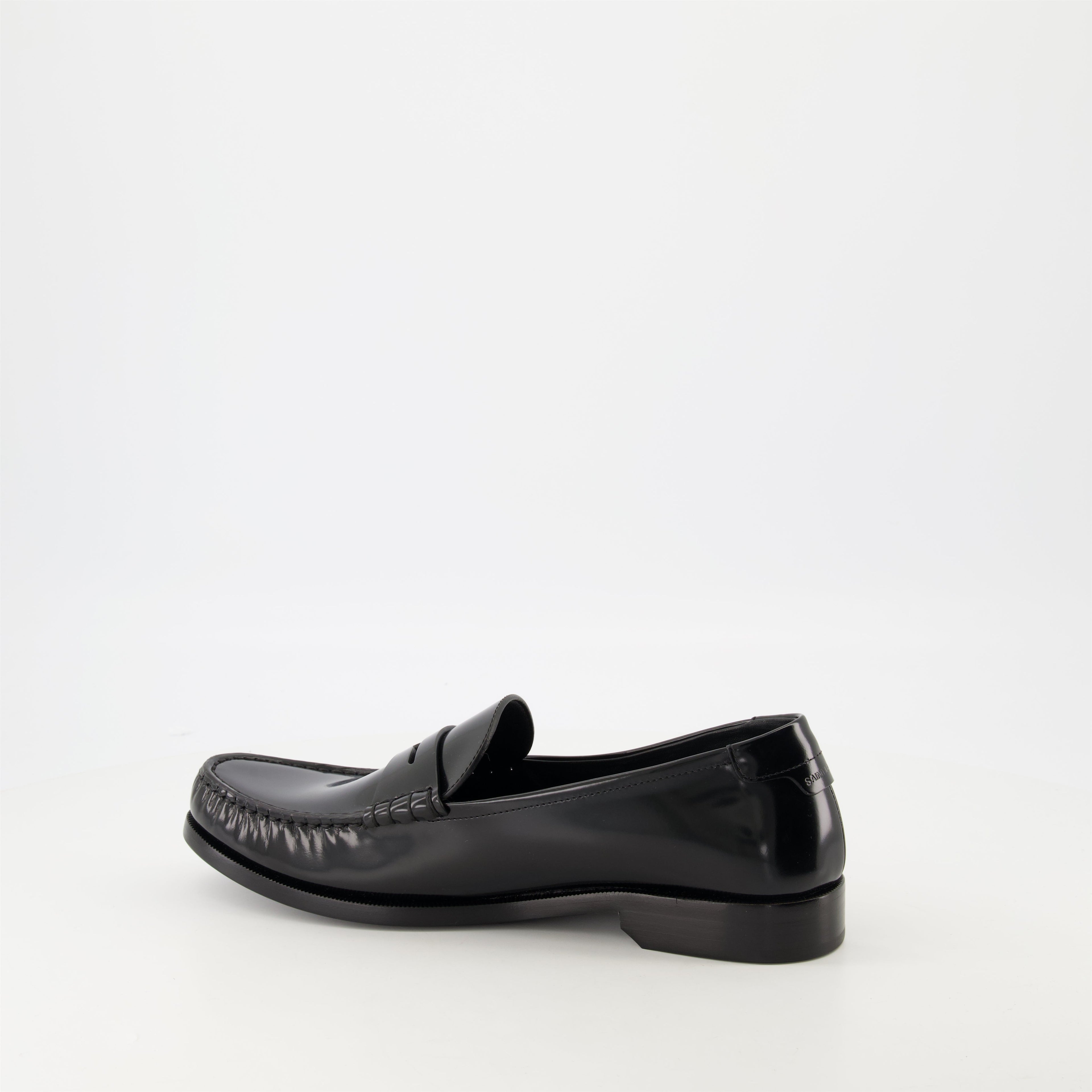 patent leather loafers, YSL loafers, luxury shoes, men's footwear, designer loafers