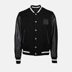 Bild der Varsity Bomberjacke 4G aus Leder und Wolle von Givenchy für Herren - Saison Frühling-Sommer 2025 - Vorderansicht