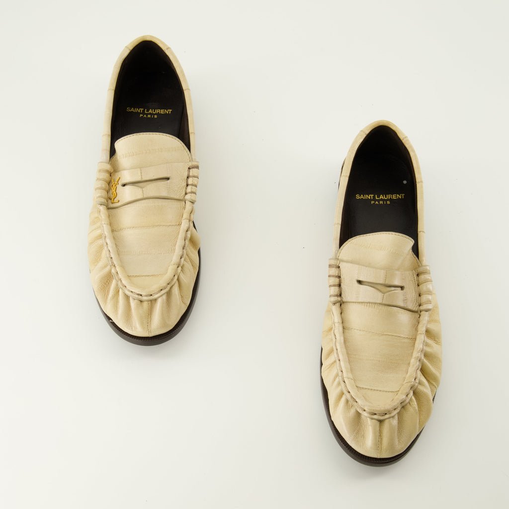 Loafer Saint Laurent - Aalleder Beige