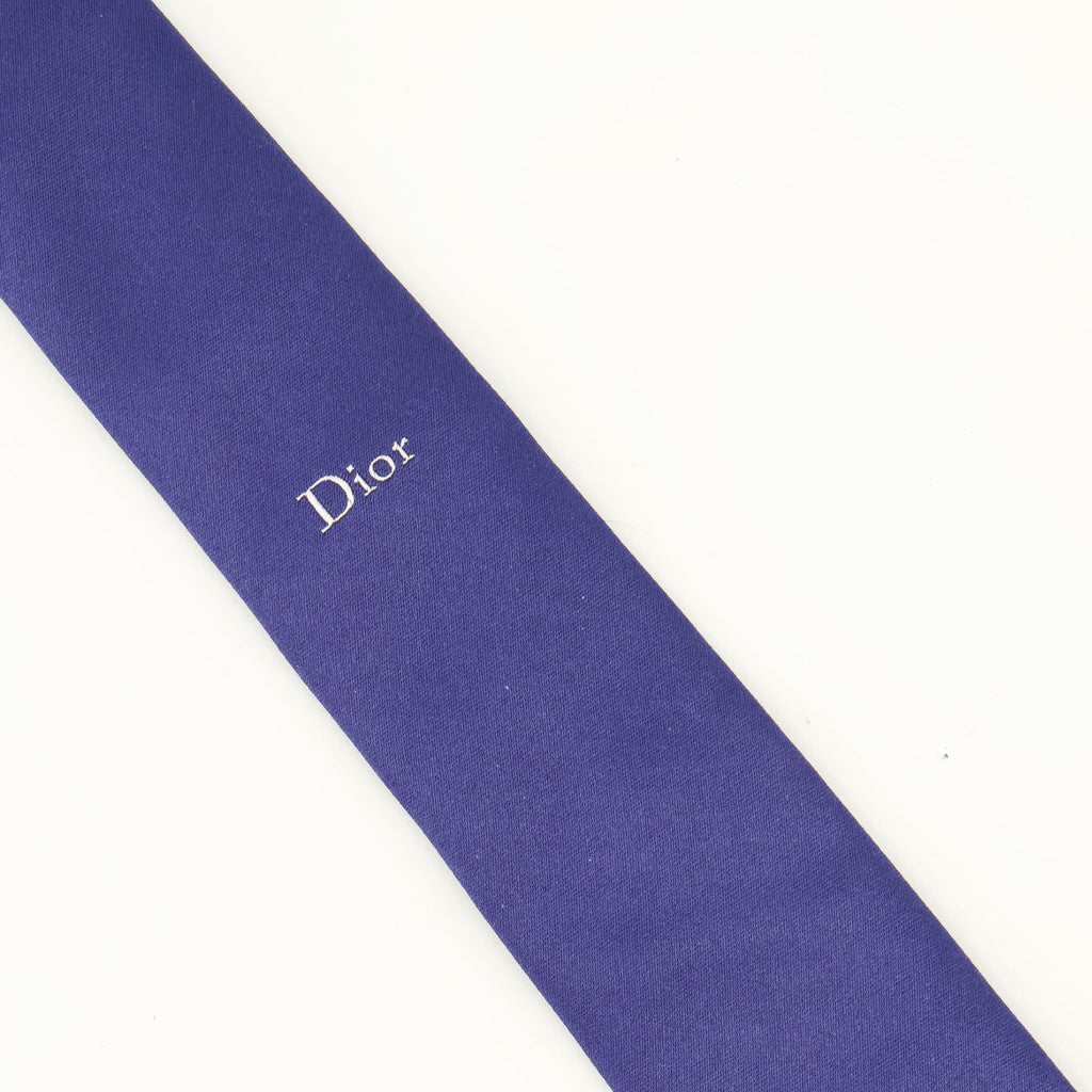 Corbata de seda azul