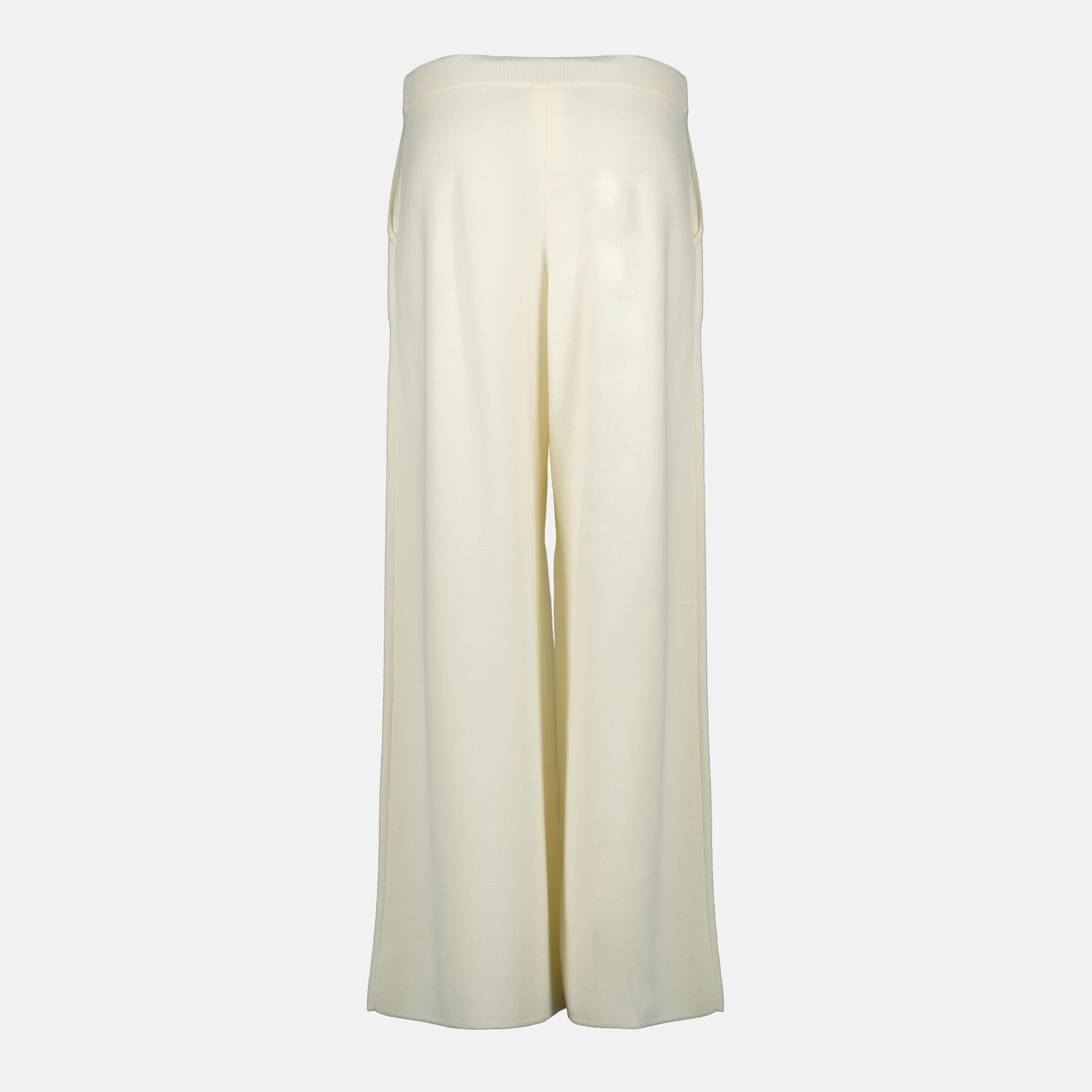Image of Pantalon en Maille Blanc by Max Mara for Women - Season Spring-Summer 2026 - Back View