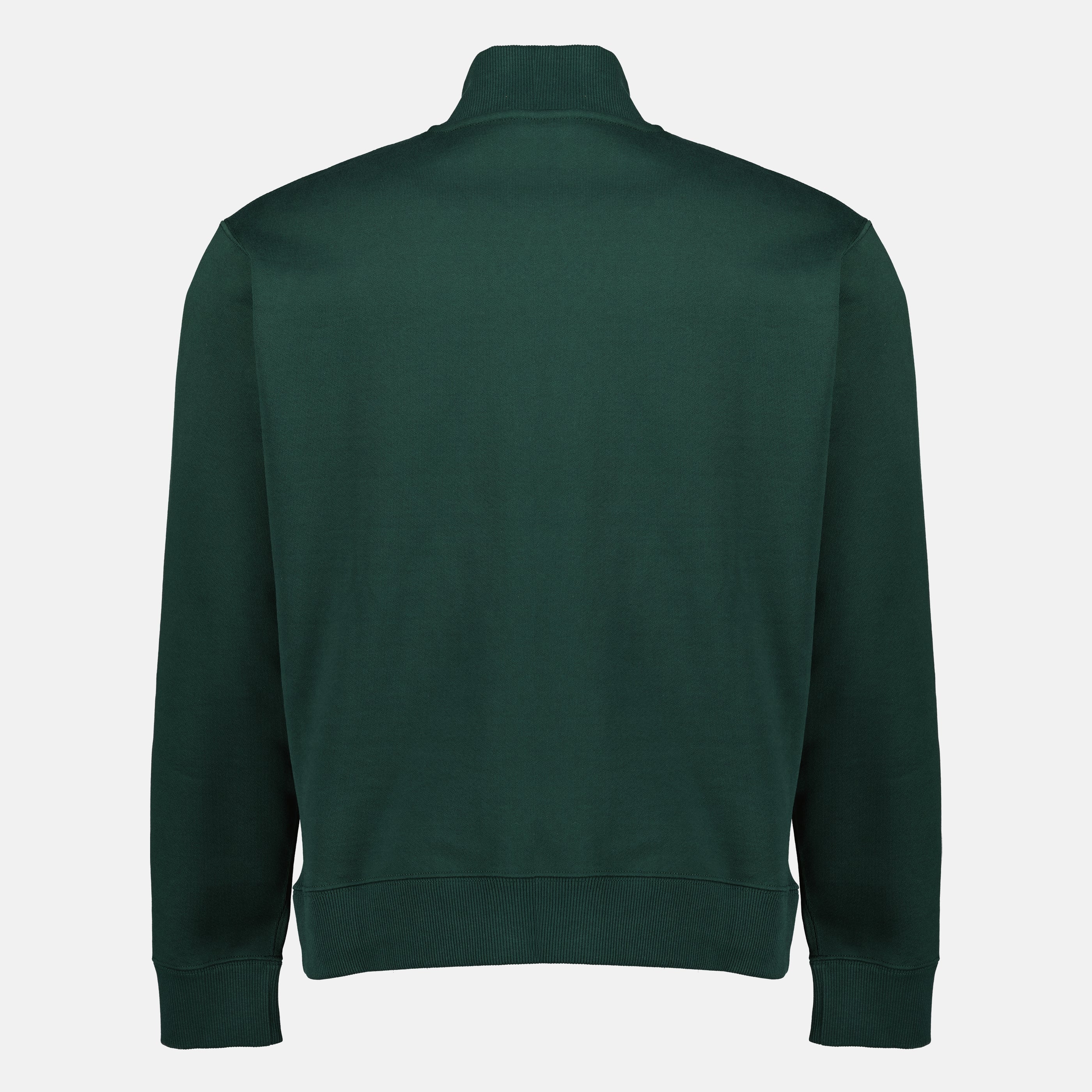 Cotton Fleece Zip Collar Sweater