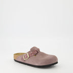Mules, Braided Mules, Violet Mules, Suede Footwear, Spring-Summer Shoes