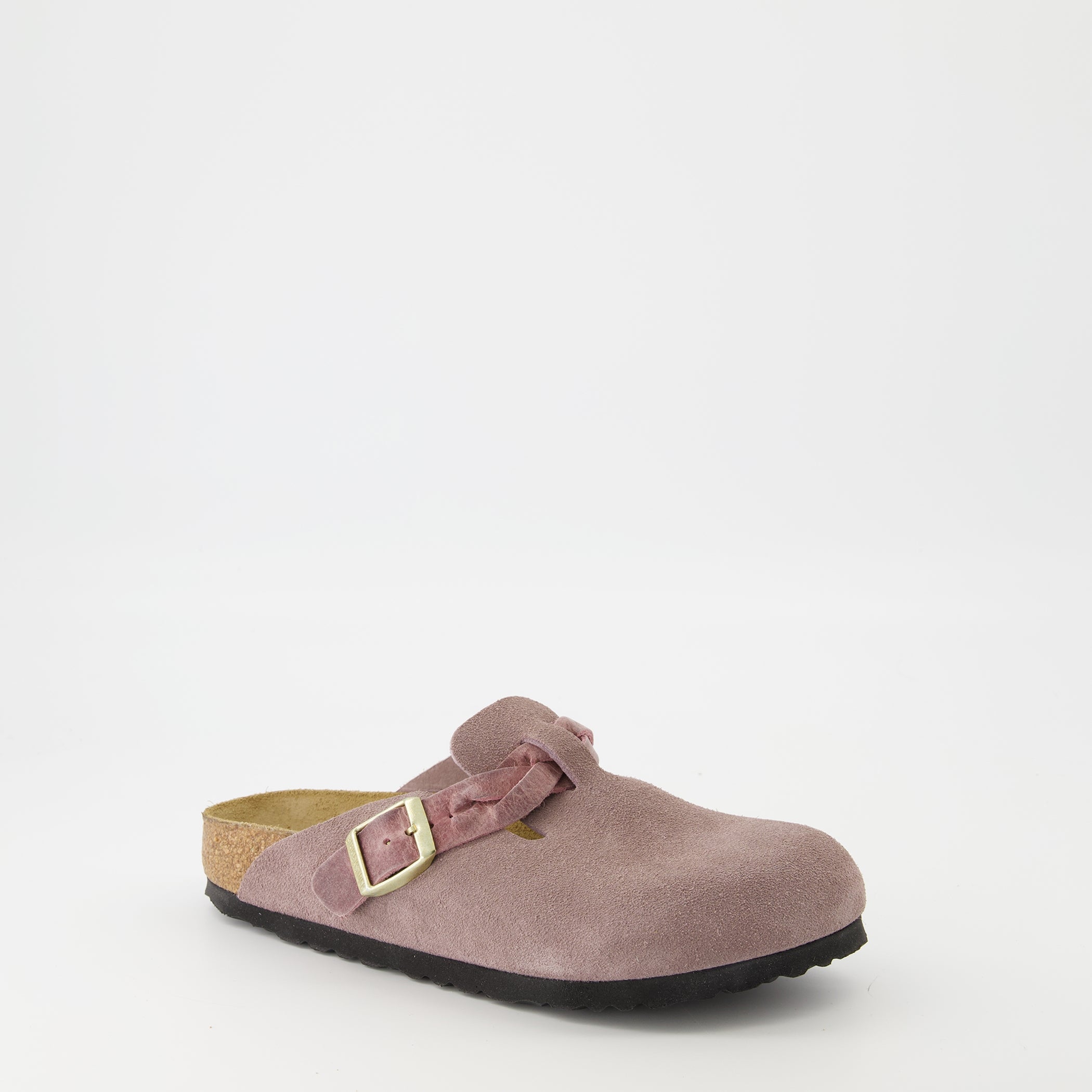 Mules, Braided Mules, Violet Mules, Suede Footwear, Spring-Summer Shoes