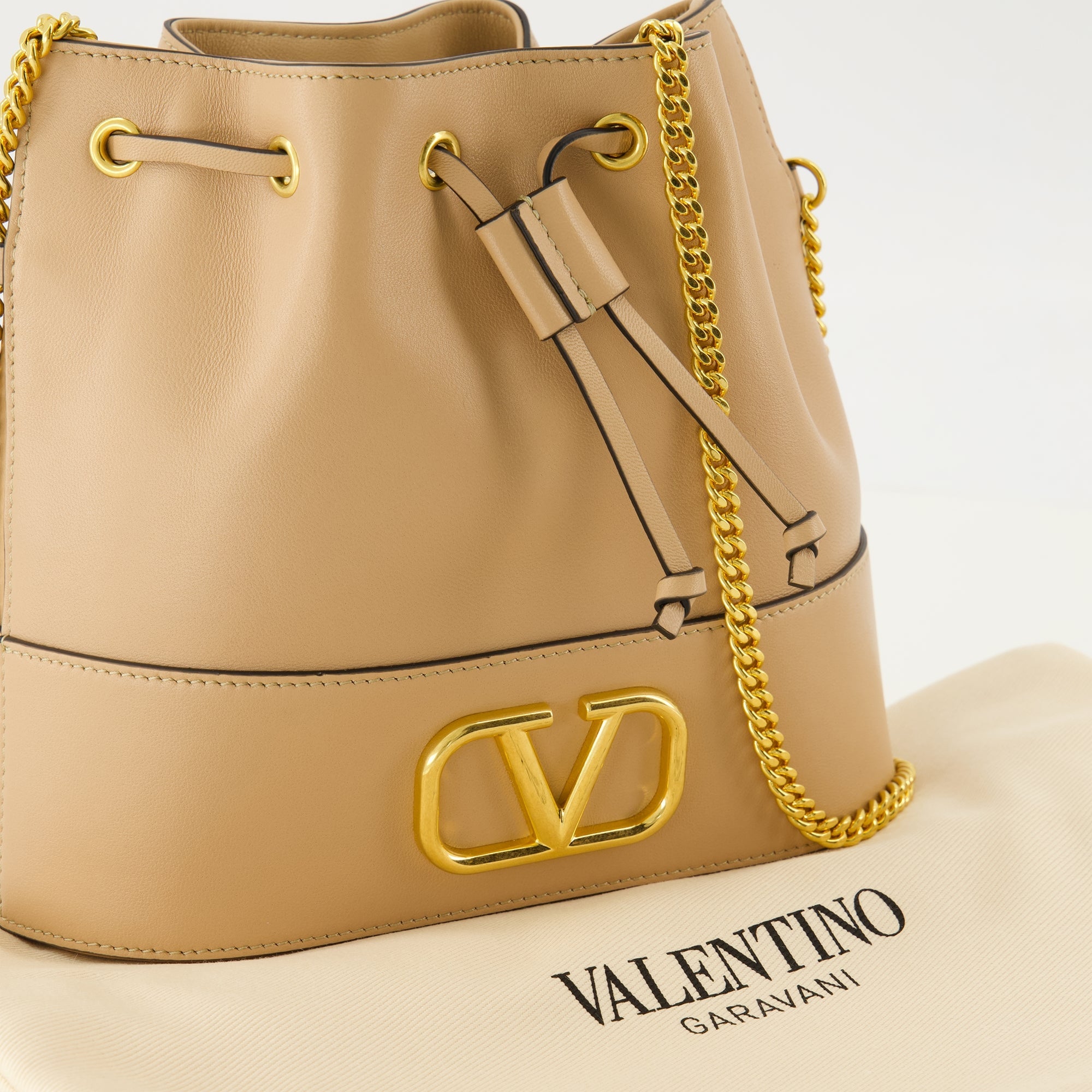 Mini Bucket Bag Beige - Valentino Garavani - Women | WE IN STYLE