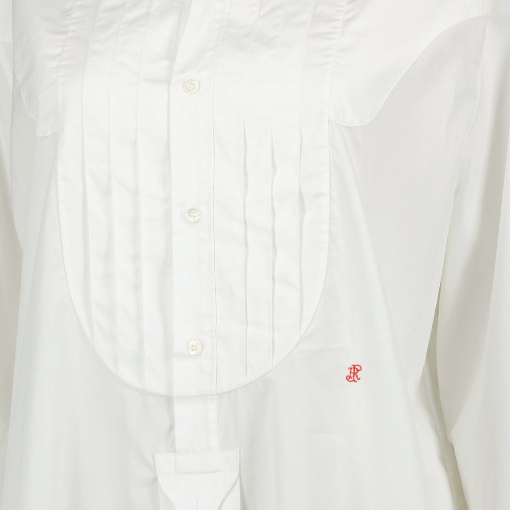 Image of White Cotton Shirt by Prada for Women - Season Spring-Summer 2026 - Detail View 1