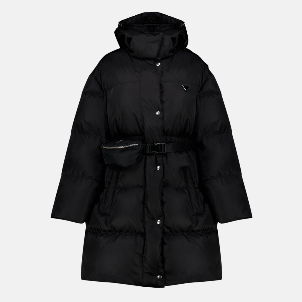 Re-Nylon 미디 패딩 재킷