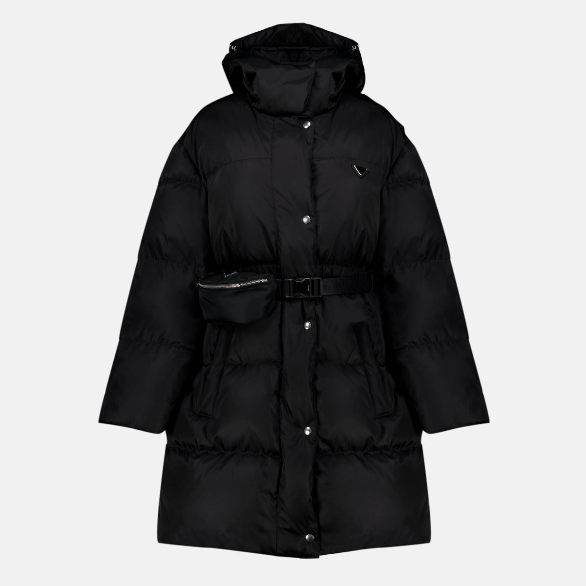 Re-Nylon 미디 패딩 재킷