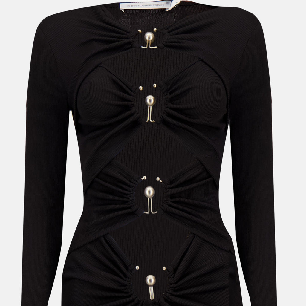 Christopher Esber, Orbit Dress, black dress, Autumn-Winter 2025, women's fashion