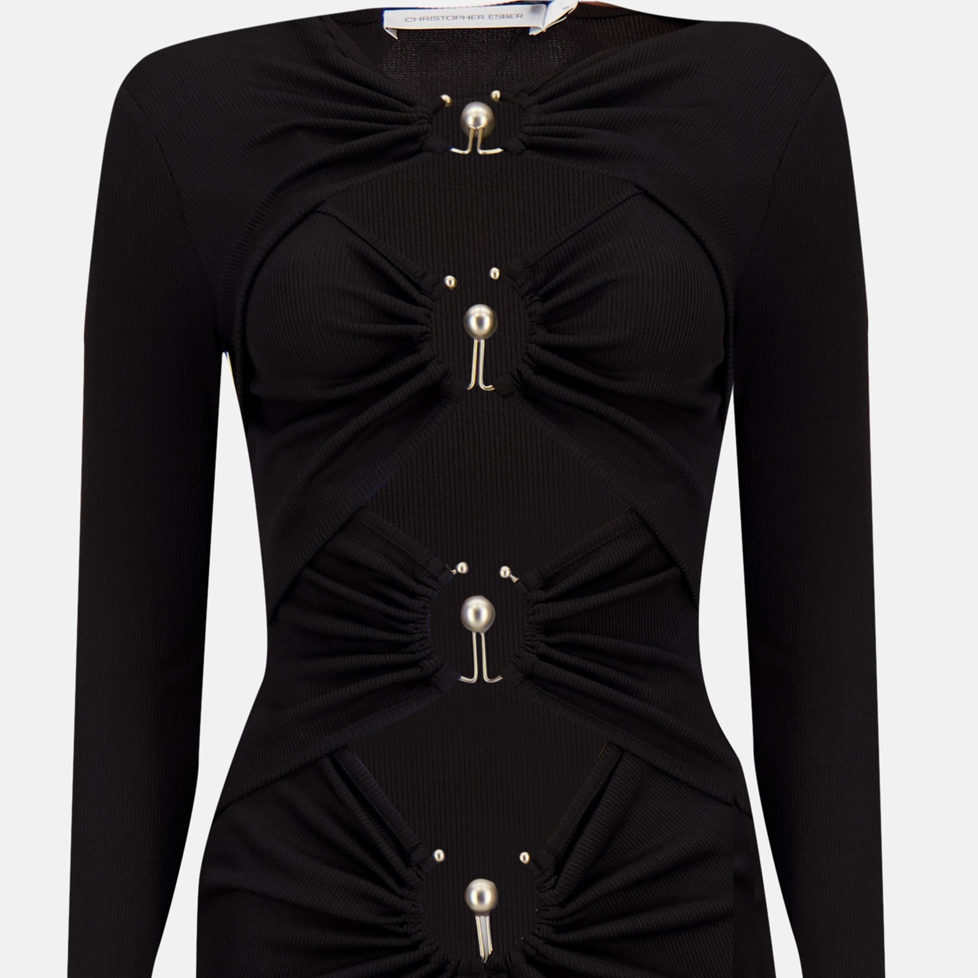 Christopher Esber, Orbit Dress, black dress, Autumn-Winter 2025, women's fashion