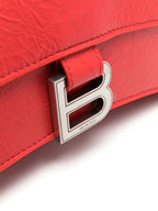 crinkled calfskin bag, B signature logo, luxury shoulder bag, Italian craftsmanship, sustainable fashion