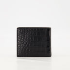 alligator leather wallet, Cassandre wallet, Saint Laurent accessories, luxury wallet, men's leather wallet