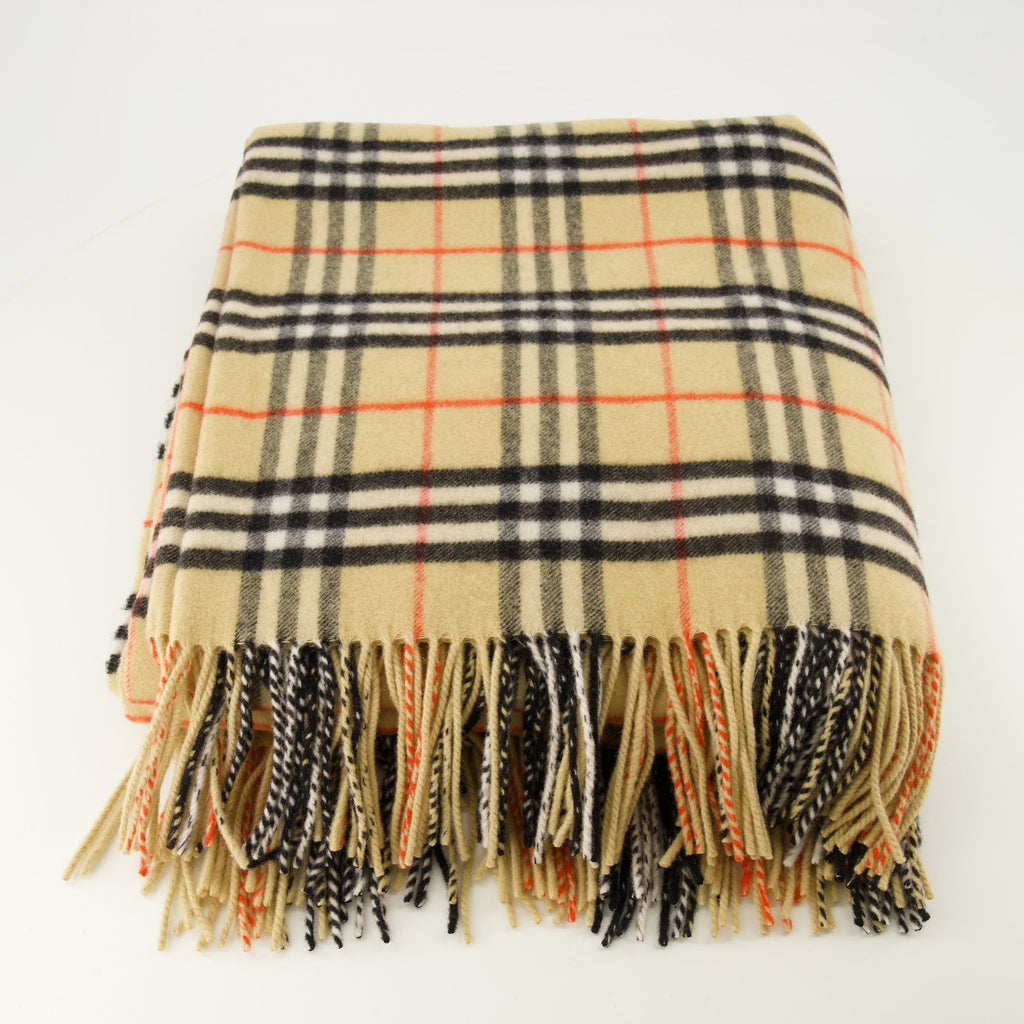 チェックカシミヤスカーフ