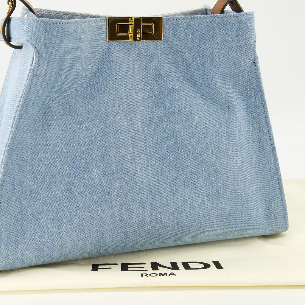 Bolso Way Medium de denim azul