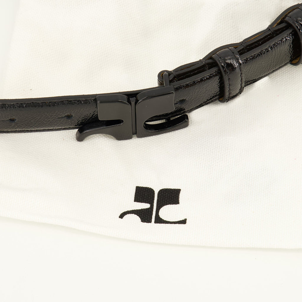 AC Belt in Black Patent Leather