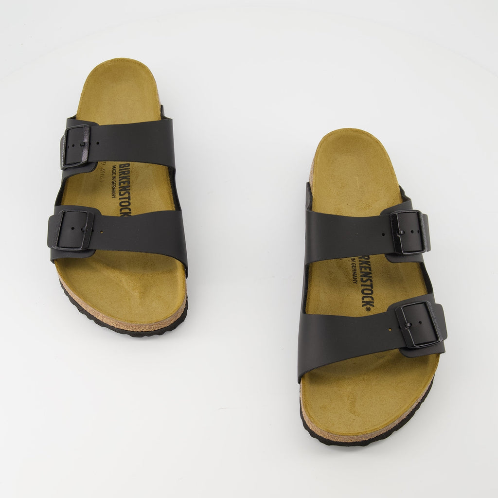 Birkenstock sandals, Arizona Birko-Flor, comfortable footwear, summer sandals, black sandals