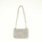 nano bag, silver metal bag, Rabanne bag, 1969 collection, polished accessory