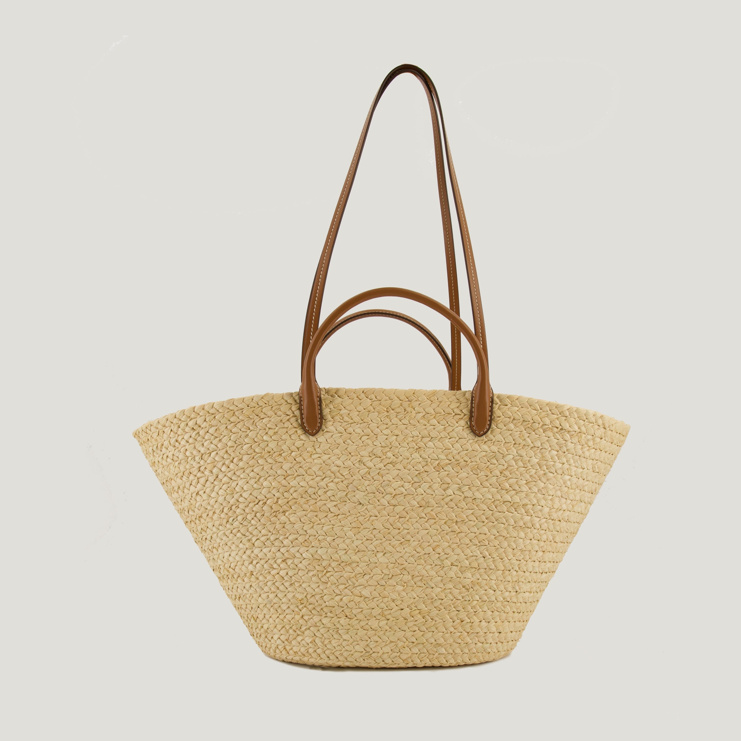 Prada tote bag, raffia handbag, designer tote, beige handbag, Spring-Summer collection