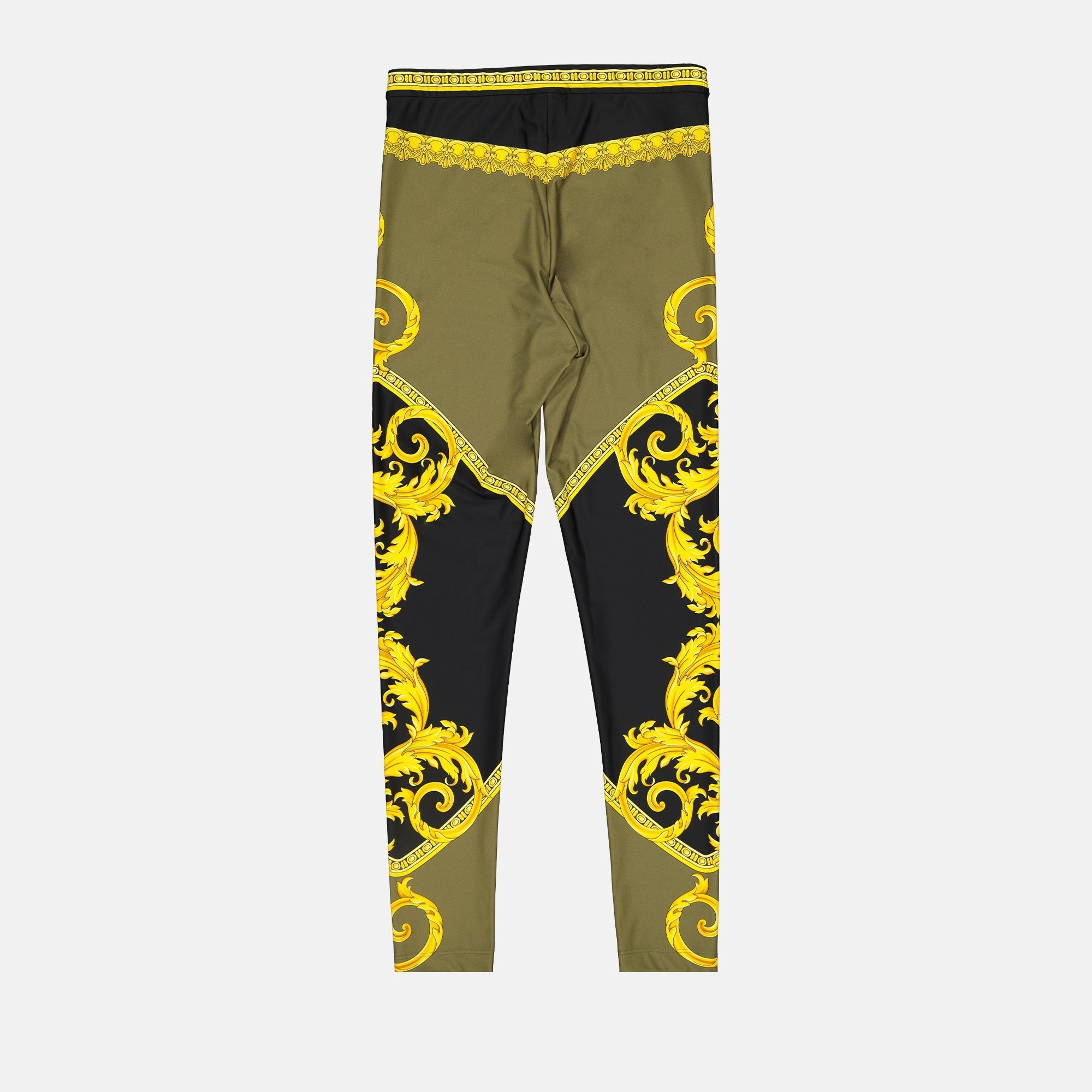 Versace Leggings, Barocco Print, Luxury Leggings, High Fashion Leggings, Designer Activewear