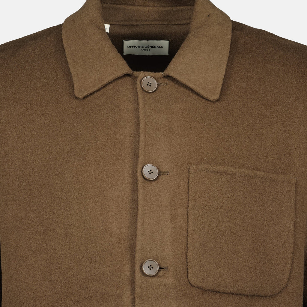 hamilton brown jacket officine generale men 15618305491324