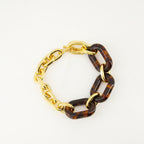 Imagen del collar XL Link de carey de Rabanne para mujeres - Temporada Otoño-Invierno 2024 - Vista de detalle 1