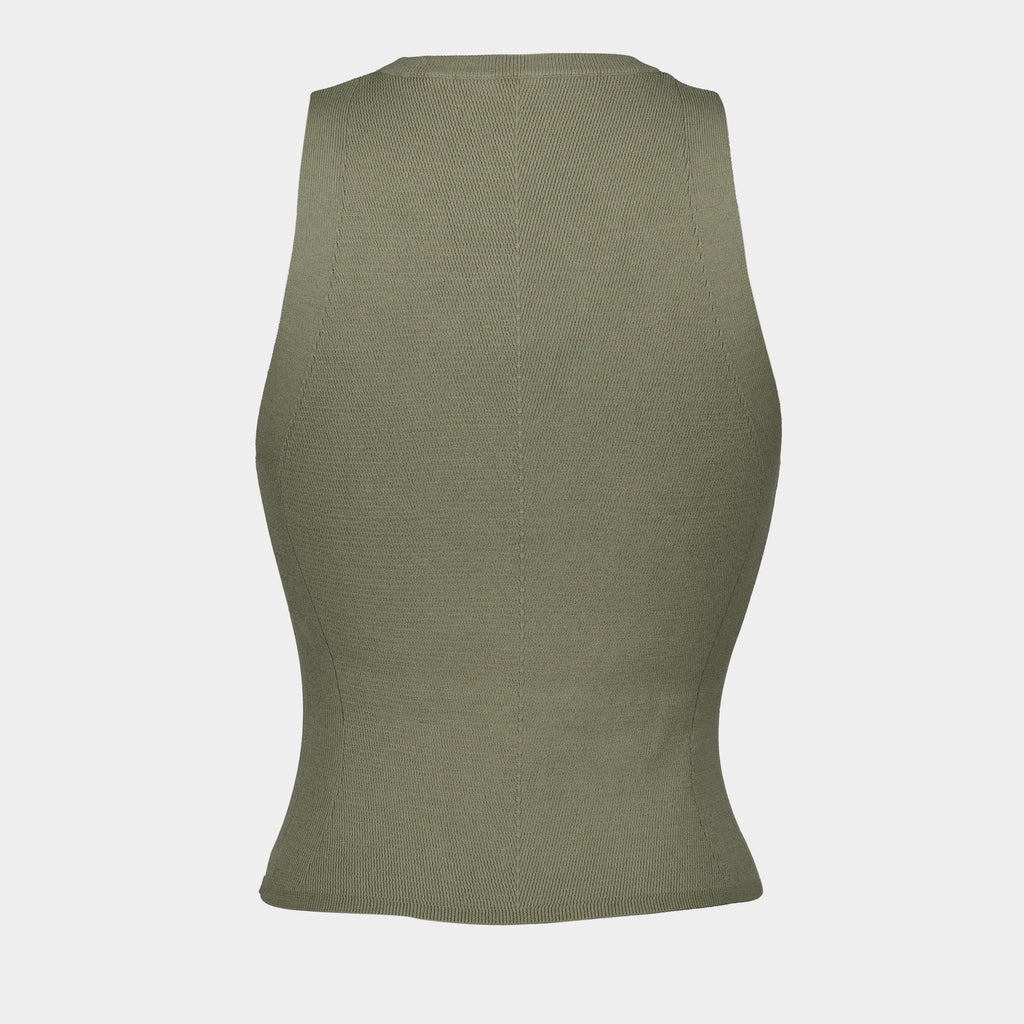 Top M-Caddix en Khaki Côtelé