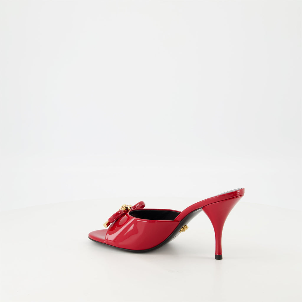 red mules, patent leather shoes, designer mules, slip-on shoes, Spring-Summer collection